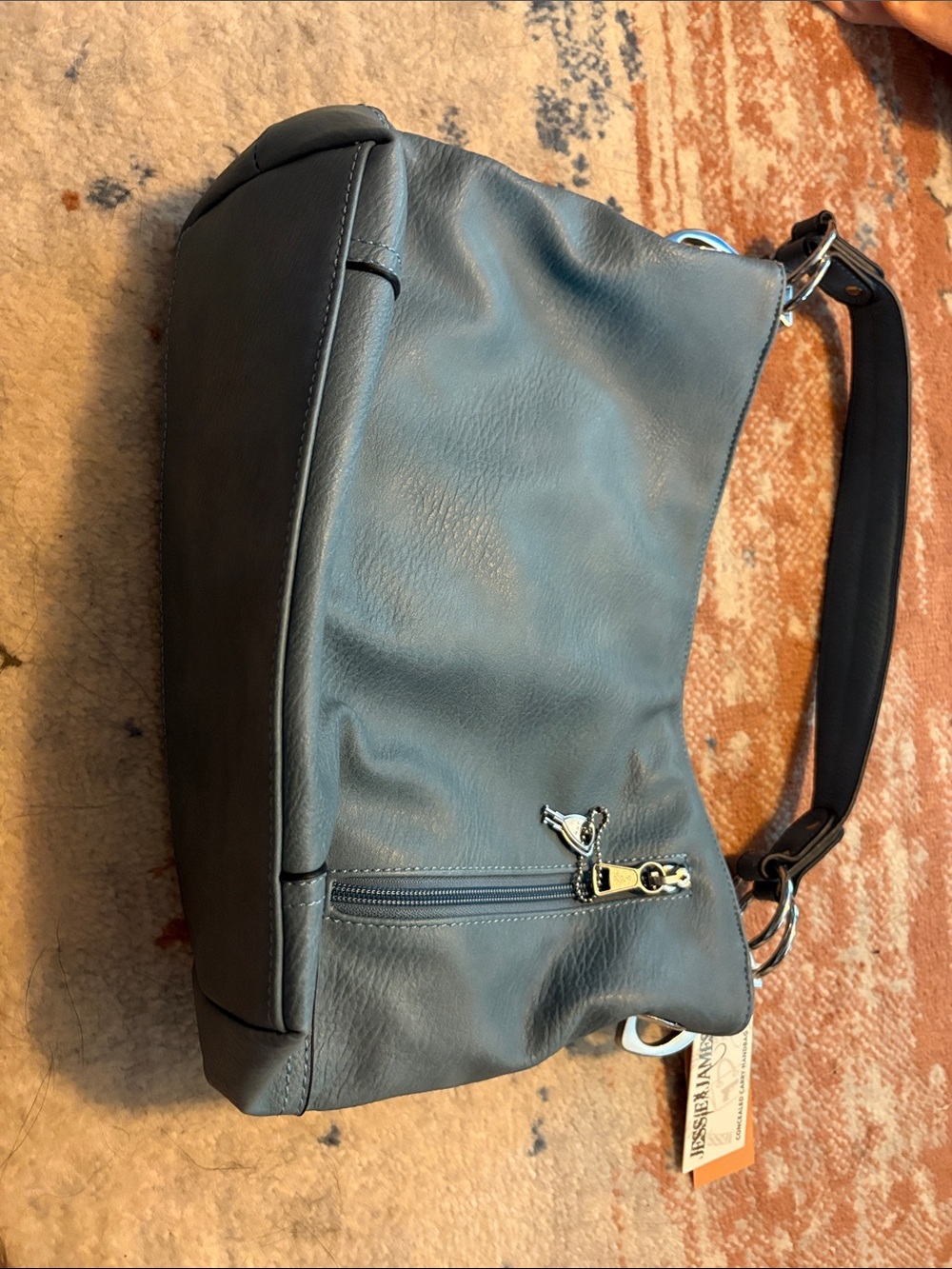 Slate Gray Women's Shoulder concealed carry bag.